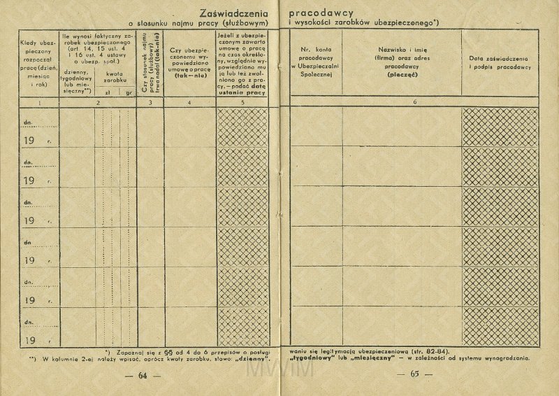 KKE 5431-35.jpg - Dok. Legitymacja ubezpieczeniowa. Legitymacja wydana przez Ubezpieczenia Społeczne w Wilnie dla Michała Katkowskiego (ur. w Taboryszkach), Wilno, 4 IV 1936 r.